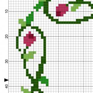 Rose Frame Cross Stitch Pattern – Daily Cross Stitch