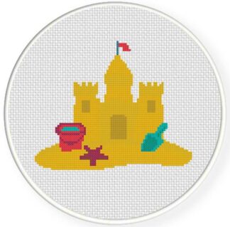 Charts Club Members Only: Sand Castle Cross Stitch Pattern