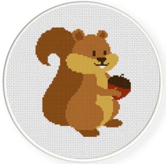 Squirrel Cross Stitch Pattern