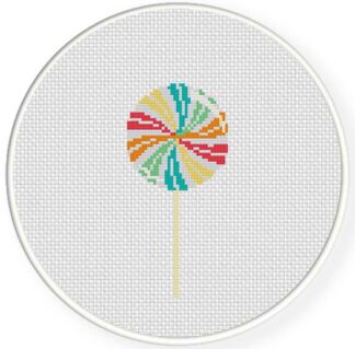 Swirl Lollipop Cross Stitch Pattern