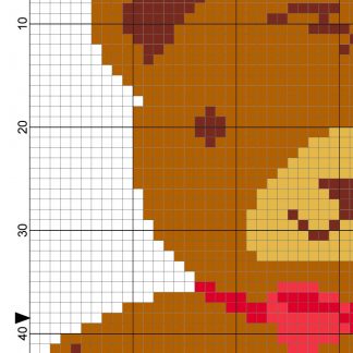 Teddy Bear Cross Stitch Pattern – Daily Cross Stitch