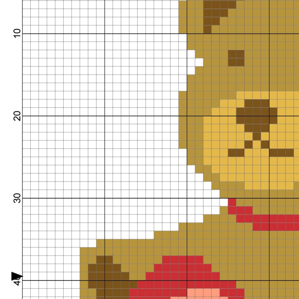 Teddy with Heart Cross Stitch Pattern – Daily Cross Stitch