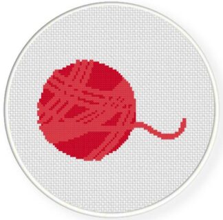 Charts Club Members Only: Ball of Yarn Red Cross Stitch Patter