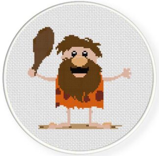 Cave Man Cross Stitch Pattern
