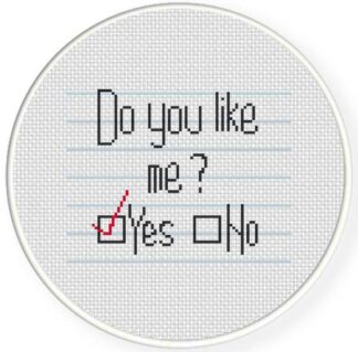 Do You Like Me Cross Stitch Pattern