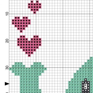 Elephant And A bird Cross Stitch Pattern – Daily Cross Stitch