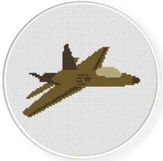 Fighting Jet Cross Stitch Pattern