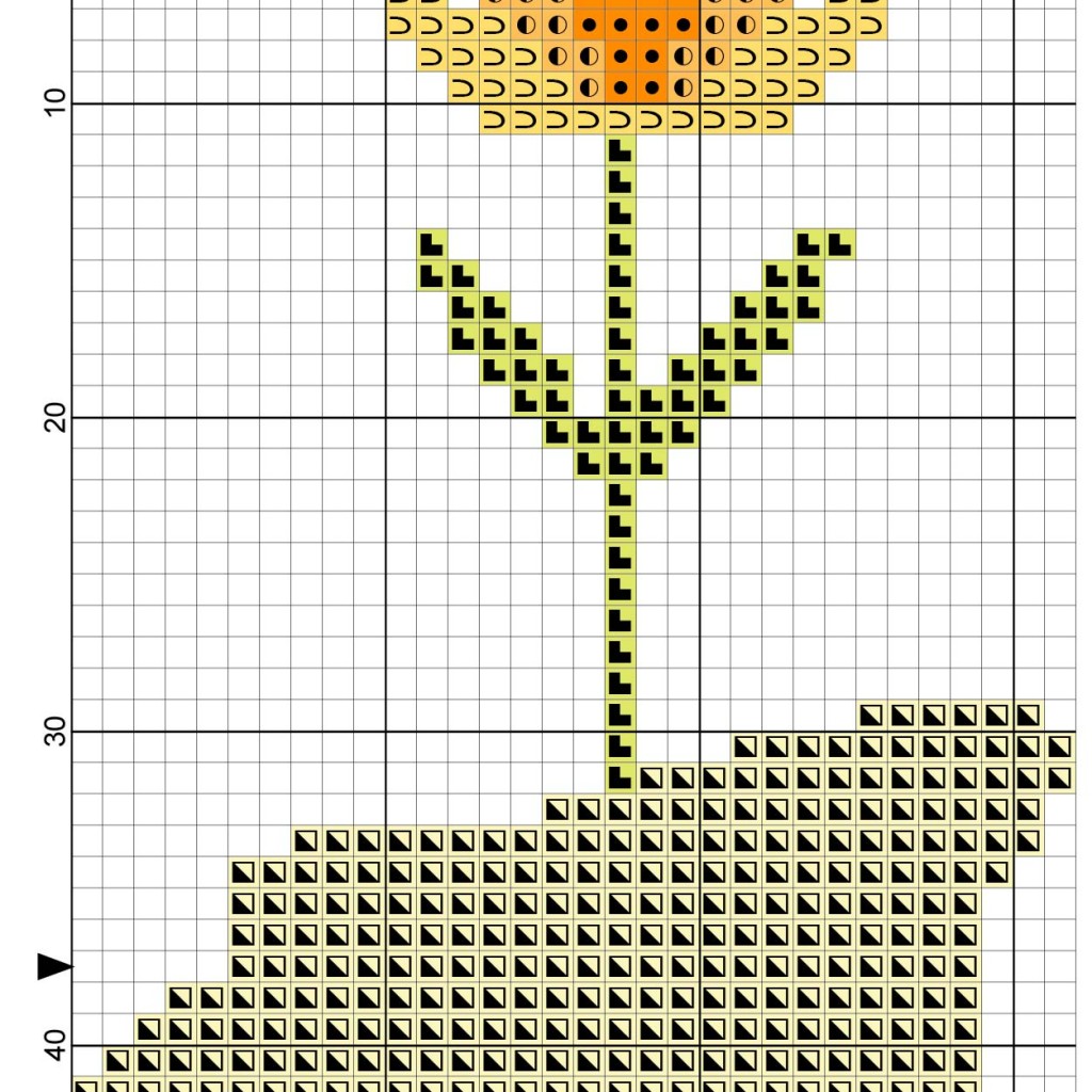 Flower Jug Cross Stitch Pattern Daily Cross Stitch