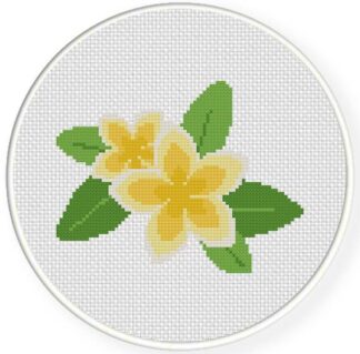 Fragipani Cross Stitch Pattern