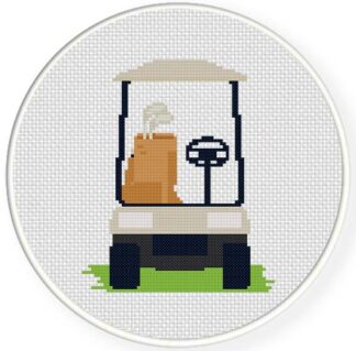 Golf Cart Cross Stitch Pattern