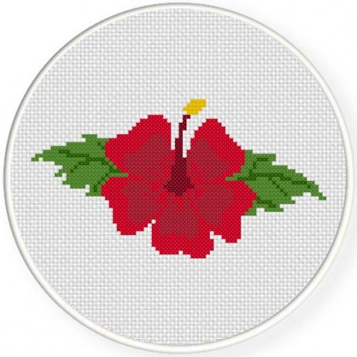 Hibiscus Cross Stitch Pattern – Daily Cross Stitch