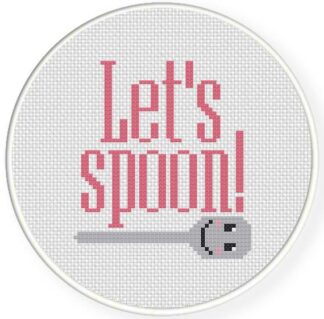 Let's Spoon Cross Stitch Pattern
