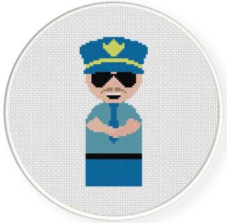 Policeman Cross Stitch Pattern