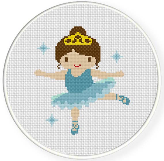 Fremmed Effektiv damp Princess Ballerina Cross Stitch Pattern – Daily Cross Stitch