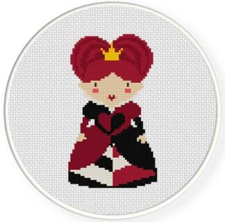 Red Queen Cross Stitch Pattern