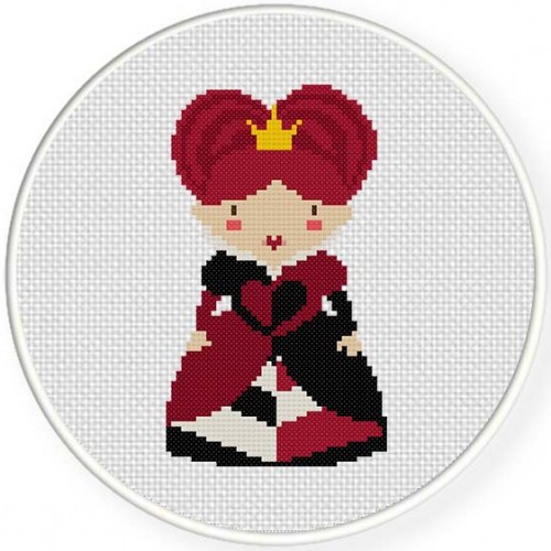 Red Queen Cross Stitch Pattern Daily Cross Stitch