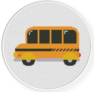 School Bus Cross Stitch Pattern