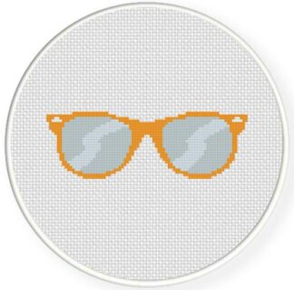 Shades Orange Cross Stitch Pattern