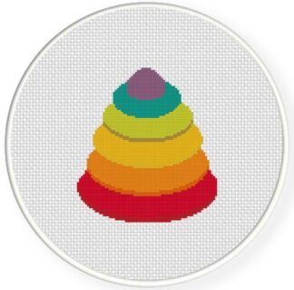 Stacking Rings Cross Stitch Pattern