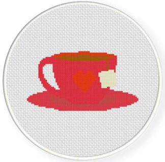 Tea Cup Cross Stitch Pattern