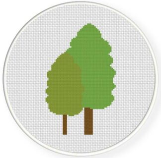 Trees Cross Stitch Pattern