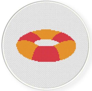 Water Floater Pink Cross Stitch Pattern
