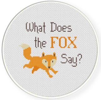 Charts Club Members Only: What does the Fox say Cross Stitch Pattern