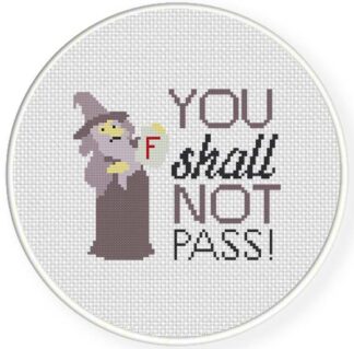 You Shall not Pass Cross Stitch Pattern