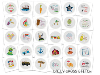 30 Pattern MEGA Pack! Daily Cross Stitch April 2014 Release