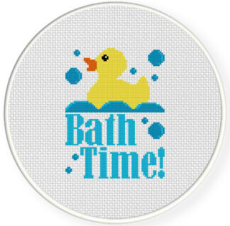Bath Time Cross Stitch Pattern