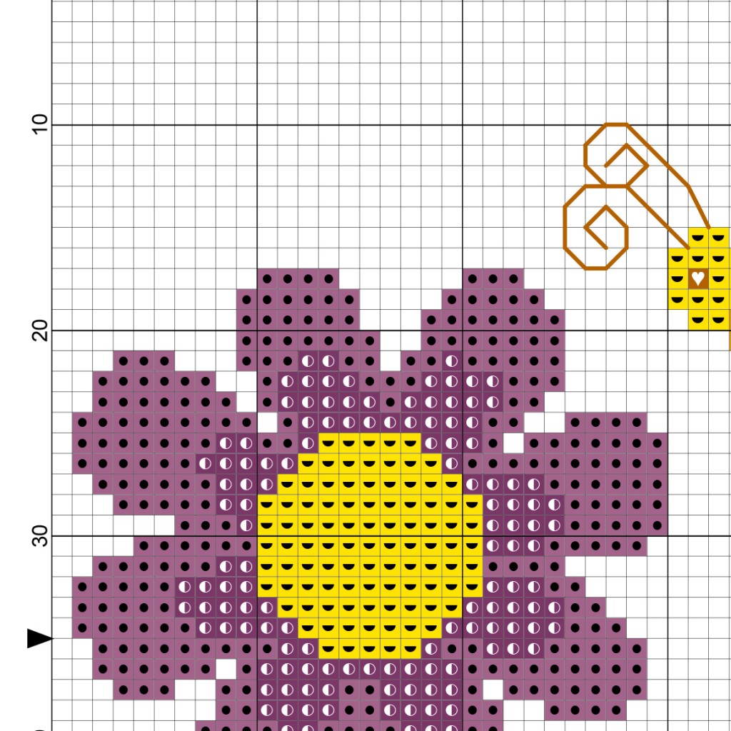 Download Butterfly and Flower Cross Stitch Pattern - Daily Cross Stitch