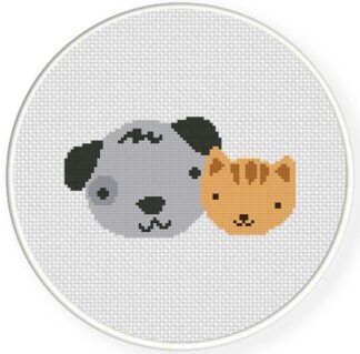 Cat and Dog Cross Stitch Pattern
