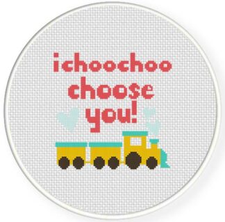Charts Club Members Only: Choo choose you Cross Stitch Pattern