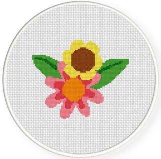 Charts Club Members Only:  FlowerTwo Cross Stitch Pattern