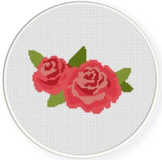 Garden Rose Cross Stitch Pattern