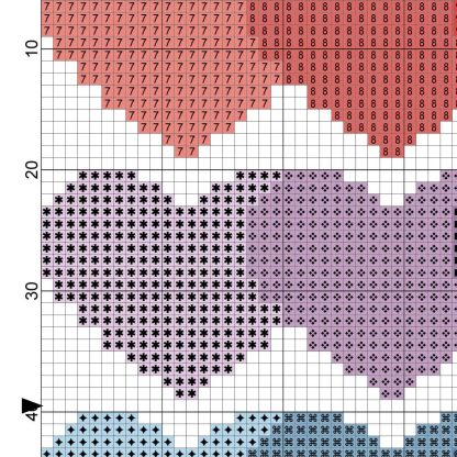 Heart Pattern Cross Stitch Pattern – Daily Cross Stitch