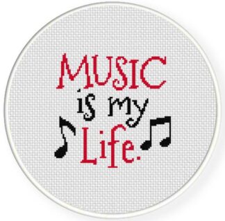 Charts Club Members Only: Music is my Life Cross Stitch Pattern