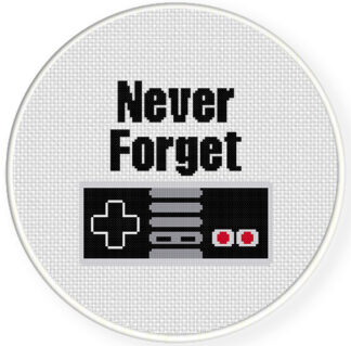 Never Forget Cross Stitch Pattern