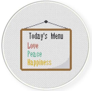 Charts Club Members Only: Today's menu Cross Stitch Pattern