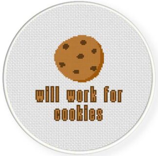 Will work for cookies Cross Stitch Pattern