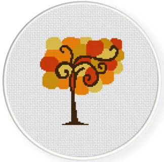 Autumn Tree Cross Stitch Pattern