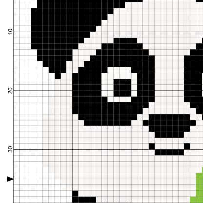 Baby Panda Cross Stitch Pattern – Daily Cross Stitch