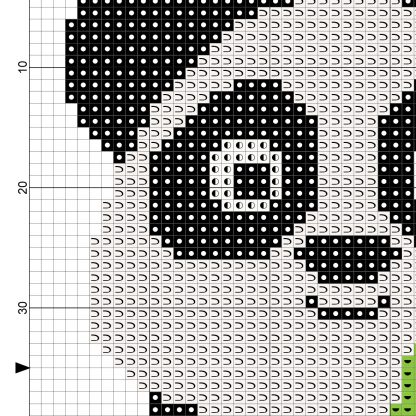 Baby Panda Cross Stitch Pattern – Daily Cross Stitch