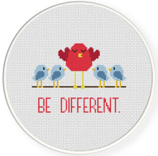 Be Different Cross Stitch Pattern