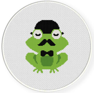 Charts Club Members Only: Classy Frog Cross Stitch Pattern