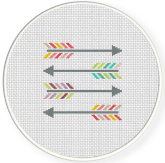 Colorful Arrows Cross Stitch Pattern