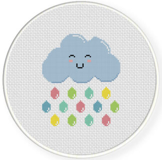 Colorful Tears Cross Stitch Pattern