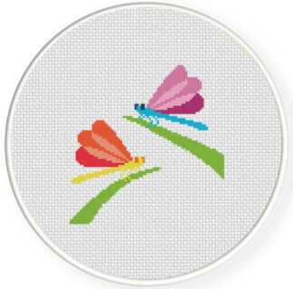 Dragonflies in the Meadow Cross Stitch Pattern