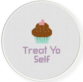 Treat Yo Self Cross Stitch Pattern