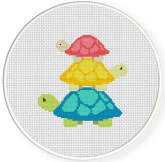 Turtle Tower Cross Stitch Pattern